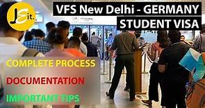 VFS Delhi Application Process for Germany Students Visa | Detailed Experience after Appointment