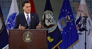 Romney: Hope is not a strategy (Virginia Military Institute address, 2012)