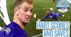 Joe Hart Scores and Saves Penalty v Roma