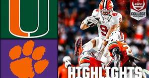 Clemson Tigers vs. Miami Hurricanes | Full Game Highlights