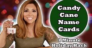 Candy Cane Name Cards | DIY | Tutorial | 1 Minute Craft