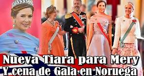 Nueva Tiara Para la Reina Mary en la Cena de gala en Noruega