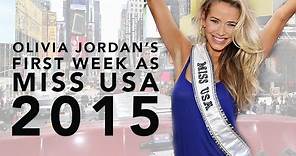 Olivia Jordan's First Week as Miss USA 2015