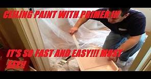Home Depot Behr Ceiling Paint With Primer Customer Review Demonstration Tutorial