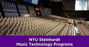 Music Technology at NYU Steinhardt | Undergraduate, Graduate, and Doctoral Programs