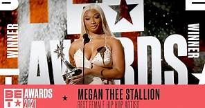 Megan Thee Stallion Wins Best Female Hip Hop Artist! | BET Awards 2021