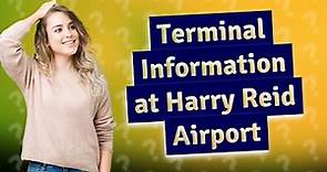 What terminal is Harry Reid International Airport?