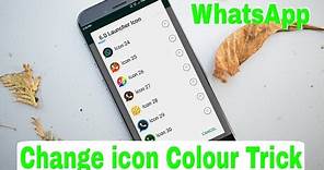 How To Change WhatsApp icon Colour | WhatsAppTrick | Icon Colour Change Trick