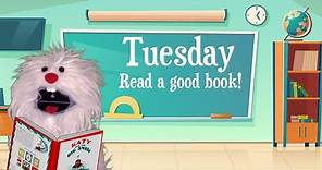 Tuesday Good Morning Song for children - preschool, kindergarten, elementary school song