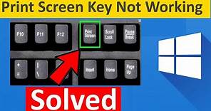 How to solve Print Screen Not Working in Windows 10/11