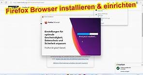 Mozilla Firefox herunterladen, installieren & einrichten Anleitung / Firefox Browser für Windows 11