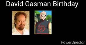 David Gasman Birthday