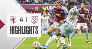 Aston Villa 4-1 West Ham | Premier League Highlights