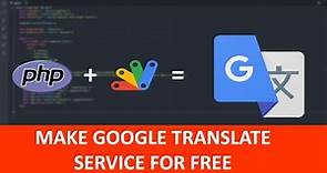 Free Google Translate API without Api Key