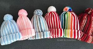 Easy & fast crochet kids hat/crochet beanie/crochet for beginners