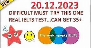 BRITISH COUNCIL IELTS LISTENING TEST 2023 WITH ANSWERS - 20.12.2023