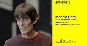 Entrevista a Manolo Caro, actor de "El cuaderno de Pitágoras"