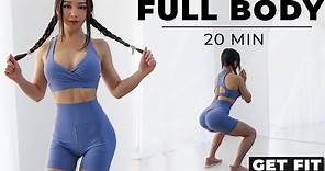 20 Min Full Body Workout to Get Fit | with or without Weights