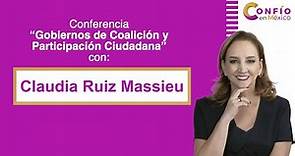Conferencia de Claudia Ruiz Massieu en Confío en México