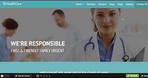 Healthcare Medical Hospital Responsive Templates with HTML5 and Bootstrap 3