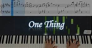 一生一世 - 钢琴伴奏 One Thing - Piano tutorial instrumental