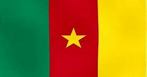 Evolución de la Bandera Ondeando de Camerún - Evolution of the Waving Flag of Cameroon