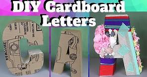 DIY Cardboard Letters | Easiest Method to make 3D Letters | Tutorial Tuesday Ep. 129