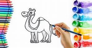 Cómo dibujar un Camello Kawaii de manera fácil | How to draw a Kawaii Camel Very Easy