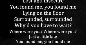 The Fray - You Found Me with Lyrics