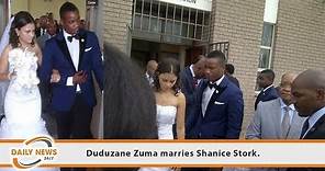 Duduzane Zuma marries Shanice Stork.