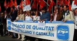 Miles de personas marchan por la libertad y el bilingüismo en Baleares