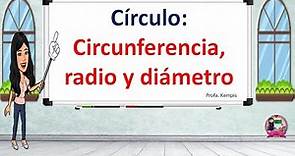 Círculo: Circunferencia, radio y diámetro