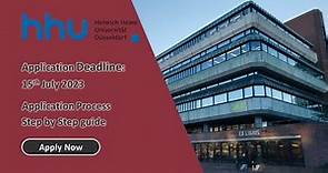 Heinrich Heine University Düsseldorf | Application Process | Deadline | No IELTS | Apply Online Free