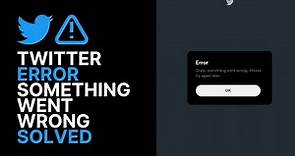 How To Fix Twitter Login Error "Oops Something Went Wrong Try Again Later" - SOLVED