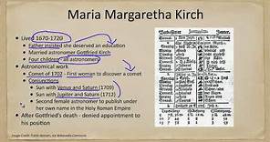 Women in Astronomy - Maria Margaretha Kirch