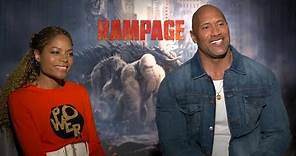 'Rampage': Dwayne Johnson and Naomie Harris (FULL INTERVIEW)