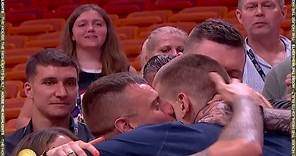 Nikola Jokic Shares a Moment with Family after Game 4 Win 😍