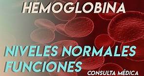 La hemoglobina: funciones, niveles normales | Consulta Médica