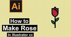 How to Make Rose in illustrator | Adobe illustrator cc