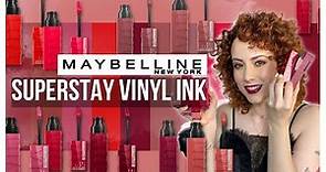 Maybelline Superstay Vinyl Ink / reseña y swatches toda la colección