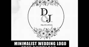 Wedding Logo Design Tutorial | Wedding Crest | Initial Logo