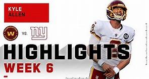 Kyle Allen Highlights vs. Giants | NFL 2020