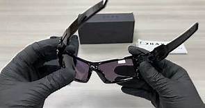Oakley Oil-Rig OO9081 03-460 Polished Black-Warm Gray Sunglasses
