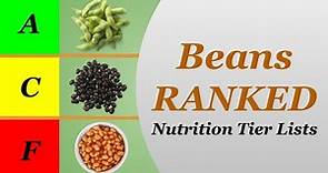 Nutrition Tier Lists: Beans
