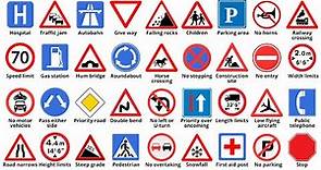 Traffic Signs English Vocabulary | Learn English Words Fast and Easy