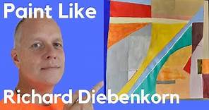 Paint like Richard Diebenkorn Ocean Park Series - American abstract painting