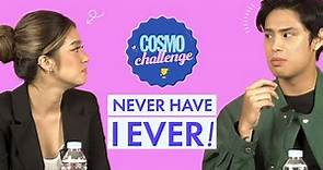 DonBelle Plays Never Have I Ever With Cosmo | Cosmo Challenge