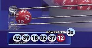 The winning numbers for Powerball