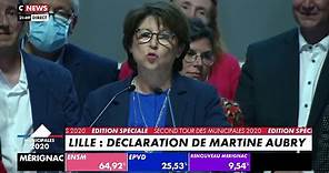 Martine Aubry : sa déclaration