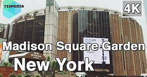 【4K】🇺🇸🗽Walking around Madison Square Garden in New York City🎧, New York, United States
